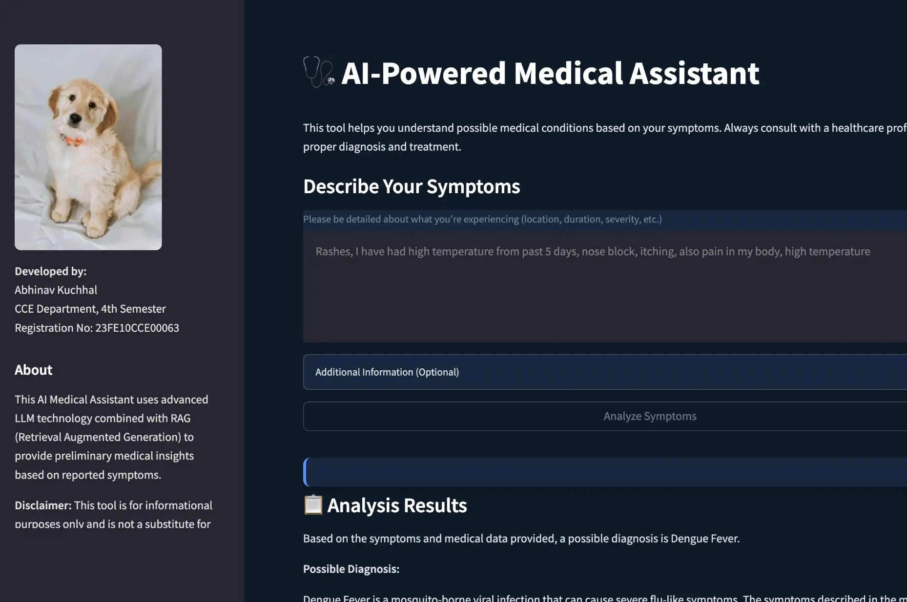 AI Powered Medical Assistant